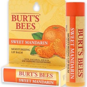 Burt’s Bees “Sweet Mandarin” Chapstick, 4pack NEW and Sealed, No Box